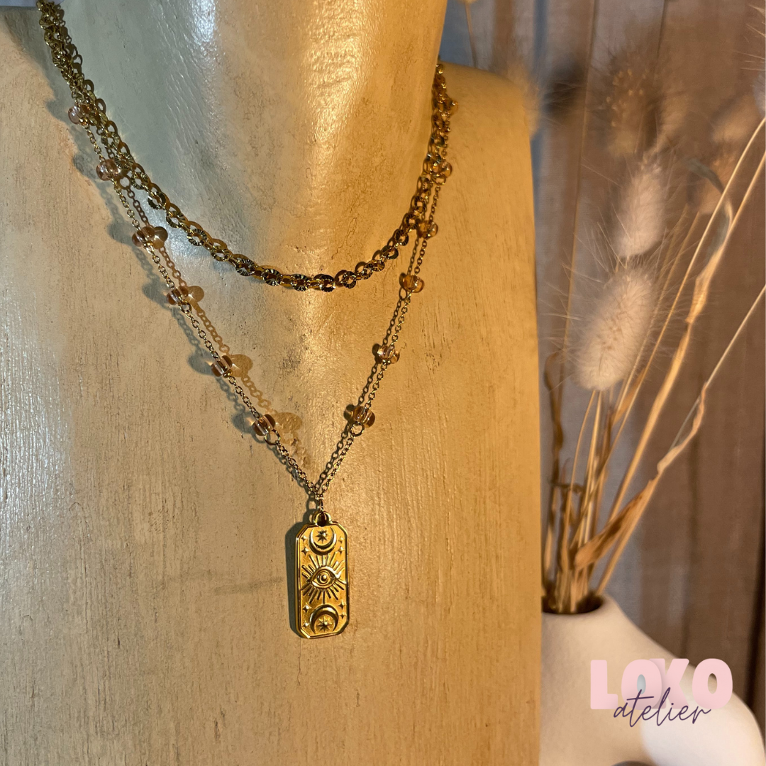 Collier - Tali Rose Pale